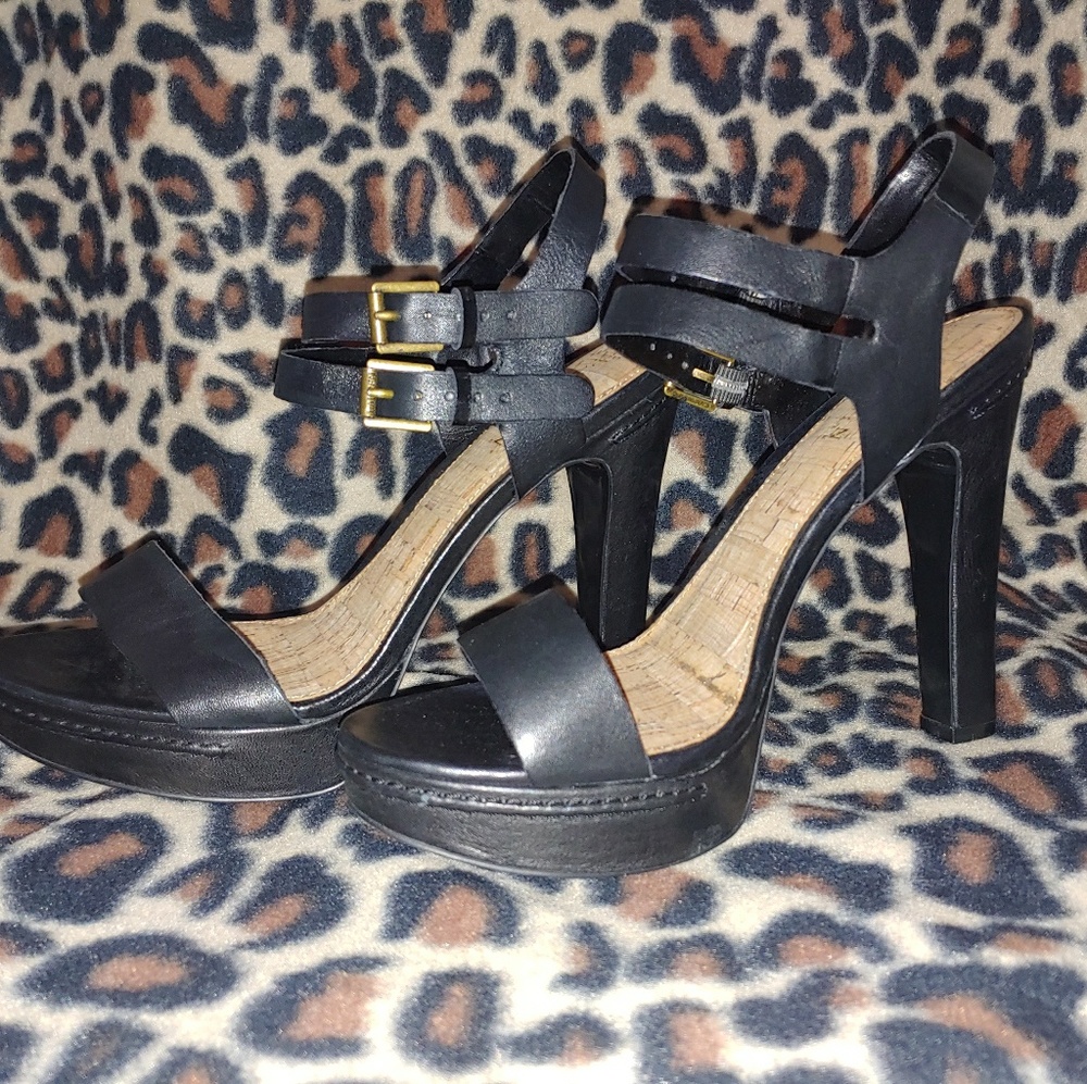 Ralph Lauren black heels